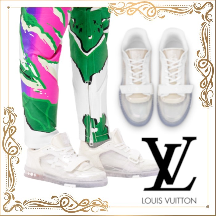 21FW 新作【ルイヴィトン】LVトレイナー ライン スニーカー 透明 スニーカー 21FW 新作【ルイヴィトン】LVトレイナー ライン スニーカー 透明 スニーカー