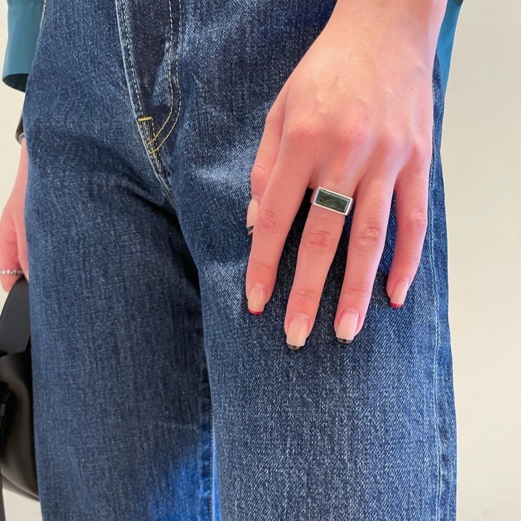 □VIPSALE□ Tom Wood Peaky Ring Green Marble シルバーリング