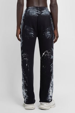 BALENCIAGA 2021-22FW Printed Pants Street Style Cotton Joggers & Sweatpants 独創的 BALENCIAGA Organdy trousers denim デニム/ジーンズ