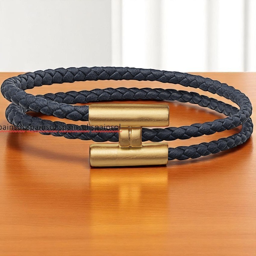 4色展開【HERMES】レザーブレスレット《トゥルニ》トレッセ♪