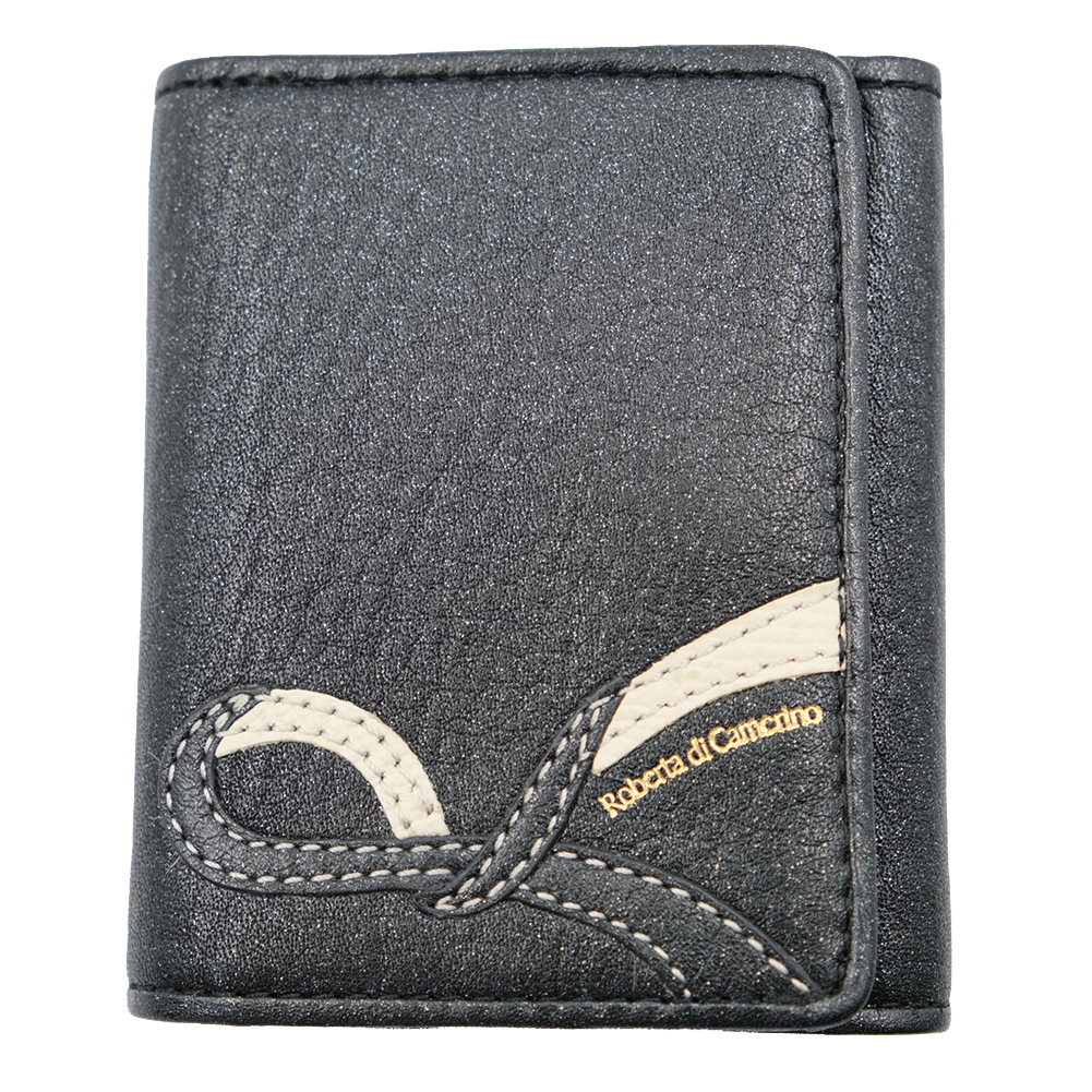 Roberta di Camerino 折財布 本革 ブラック I90110