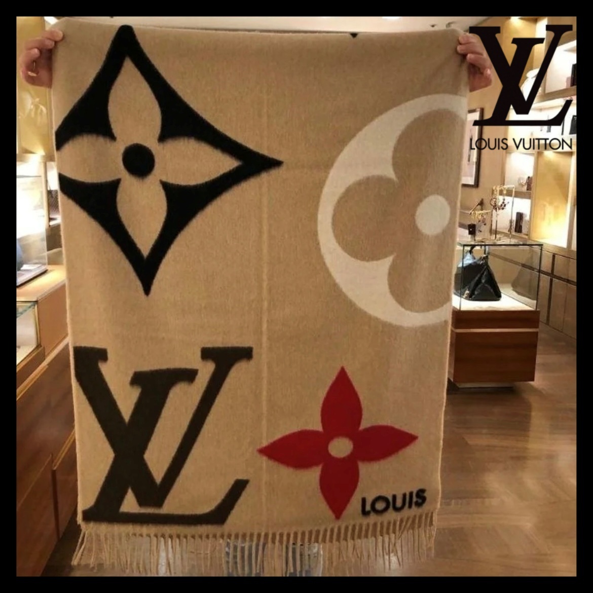 Louis Vuitton Lv Logo Duo Scarf M73886