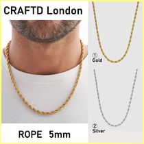 送料関税込【CRAFTD London】ROPE 5mm ネックレス (2色)☆国内発