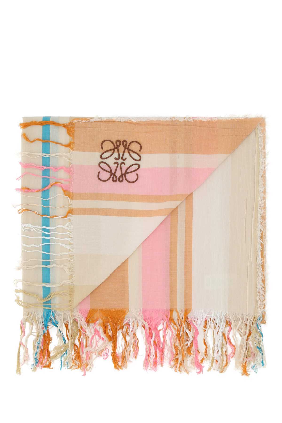 LOEWE マフラー Loewe Embroidered cotton towel(3)