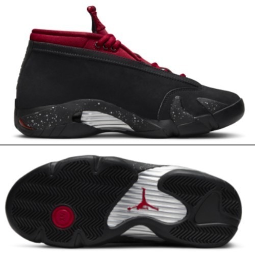Nike スニーカー Nike Air Jordan 14 Retro Low Red Lipstick ナイキジョーダン黒(2)