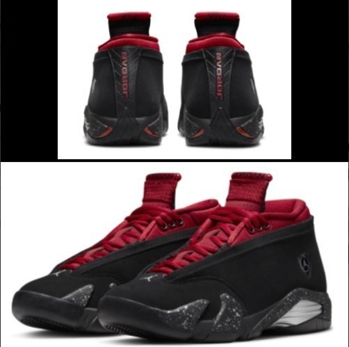 Nike スニーカー Nike Air Jordan 14 Retro Low Red Lipstick ナイキジョーダン黒(4)