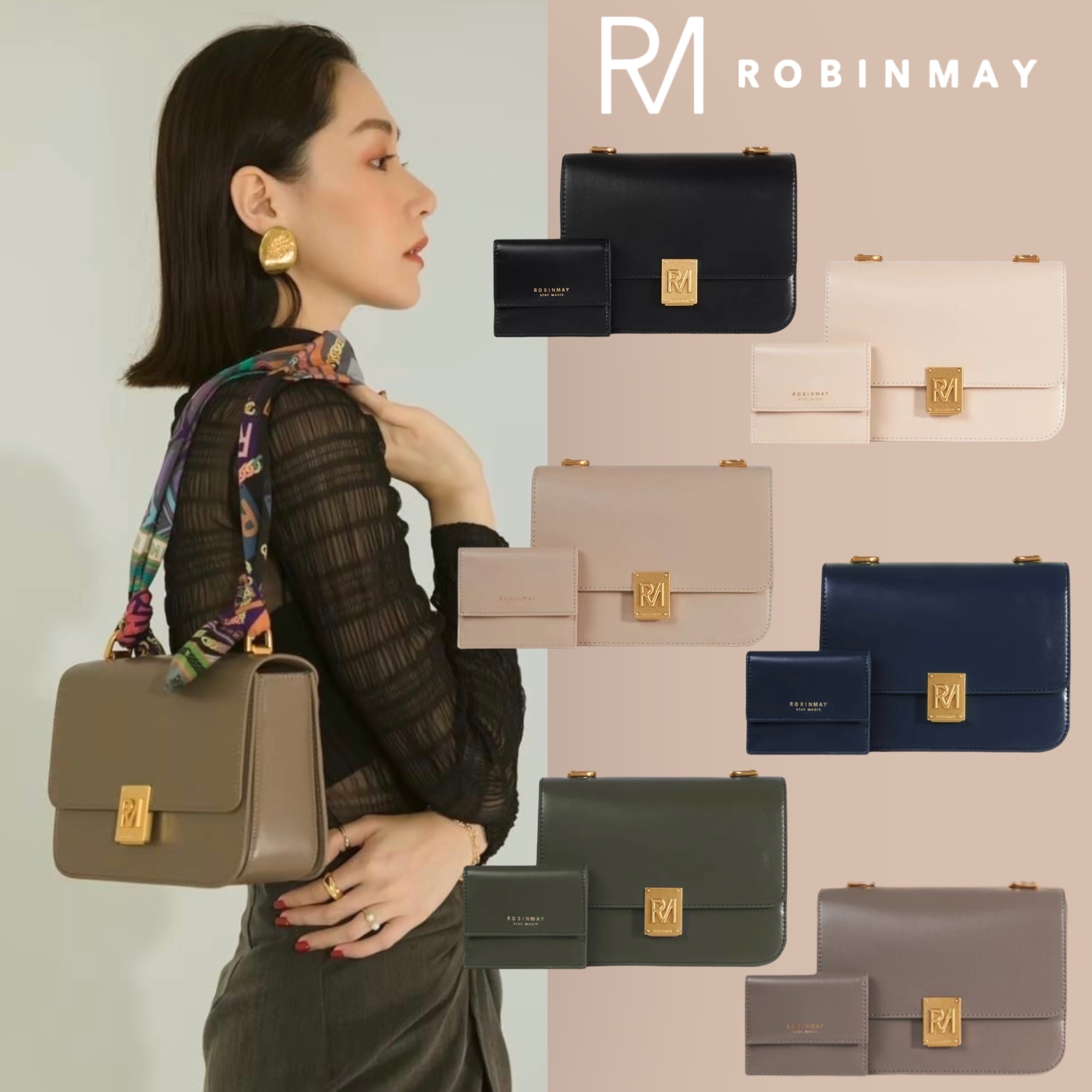★ROBINMAY☆緋紅之舞斜背包 C203 スカーフショルダー/送料込