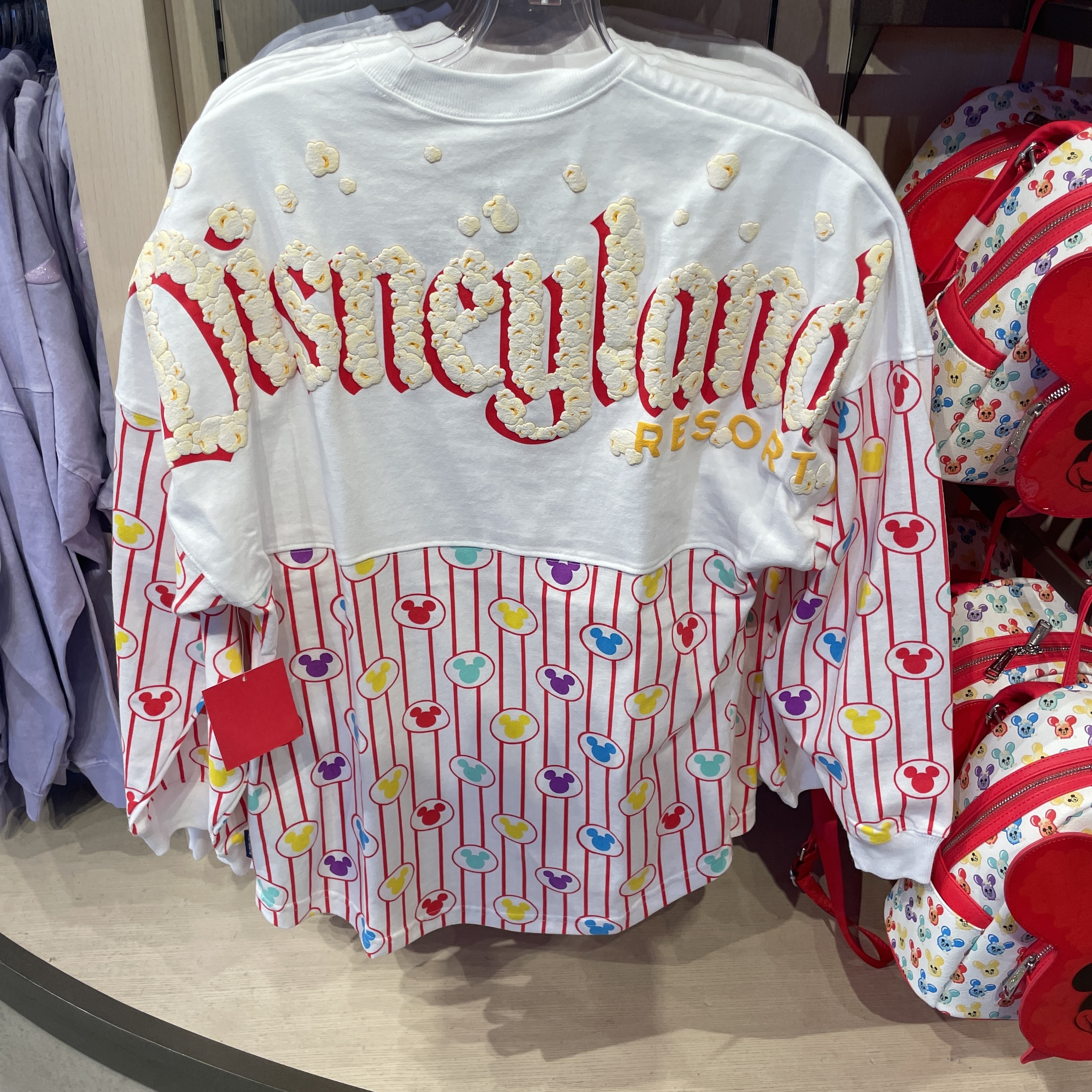 大量入荷 カリフォルニアディズニー限定!Spirit ポップコーン Jersey スウェット・トレーナー 大量入荷 カリフォルニアディズニー限定!Spirit ポップコーン Jersey スウェット・トレーナー