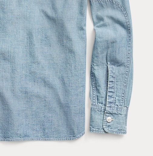 希少☆ RRL(ダブルアールエル) インディゴ シャンブレーシャツ