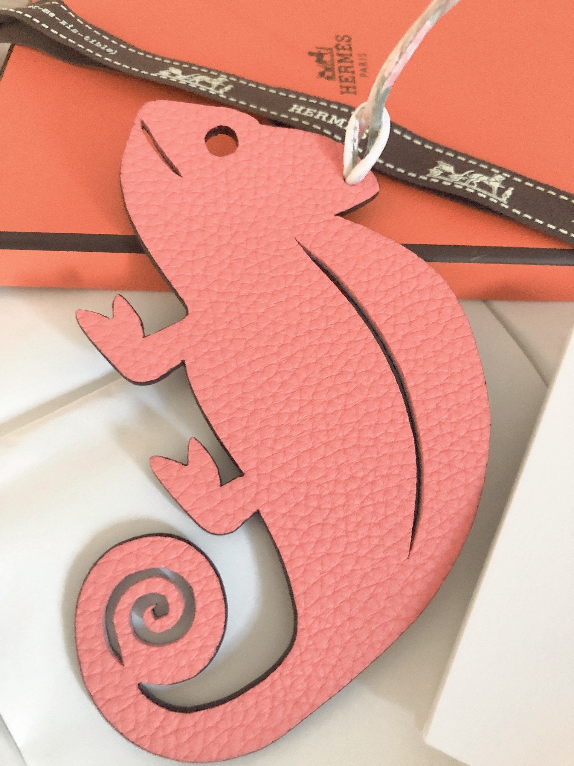 【HERMES】プティアッシュ*お茶目カメレオンチャーム* Petit H*