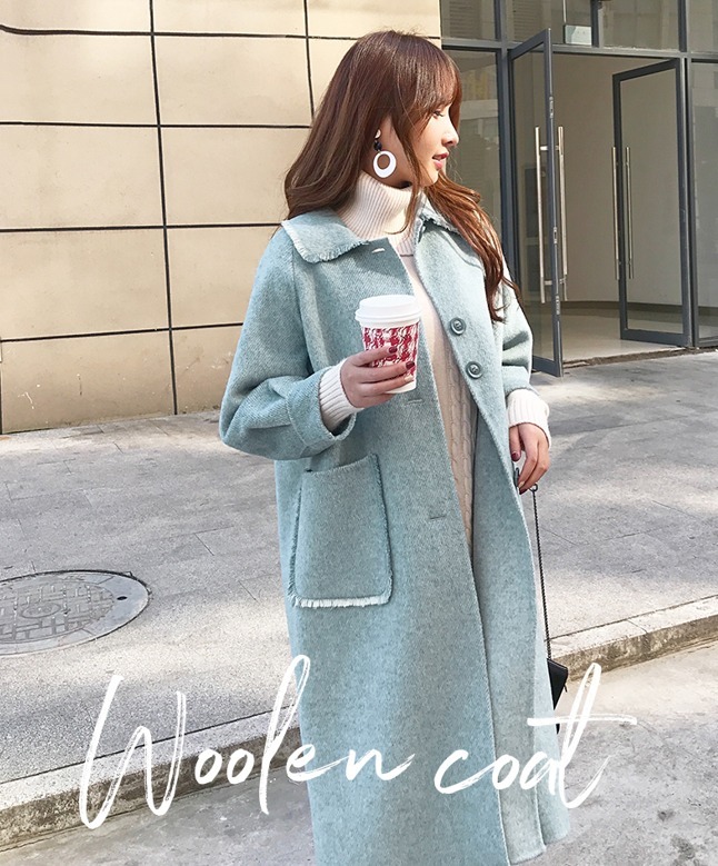 両面ウール ハンドメイド ミディ丈エレガントコート ２color 両面ウール ハンドメイド ミディ丈エレガントコート 2color