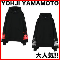 大人気!! YOHJI YAMAMOTO Feu Loading Print Fleece Big Hoodie