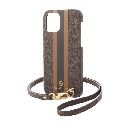 Michael Kors iPhone・スマホケース MICHAEL KORS ★ ネックストラップ付 iPhone12 miniケース