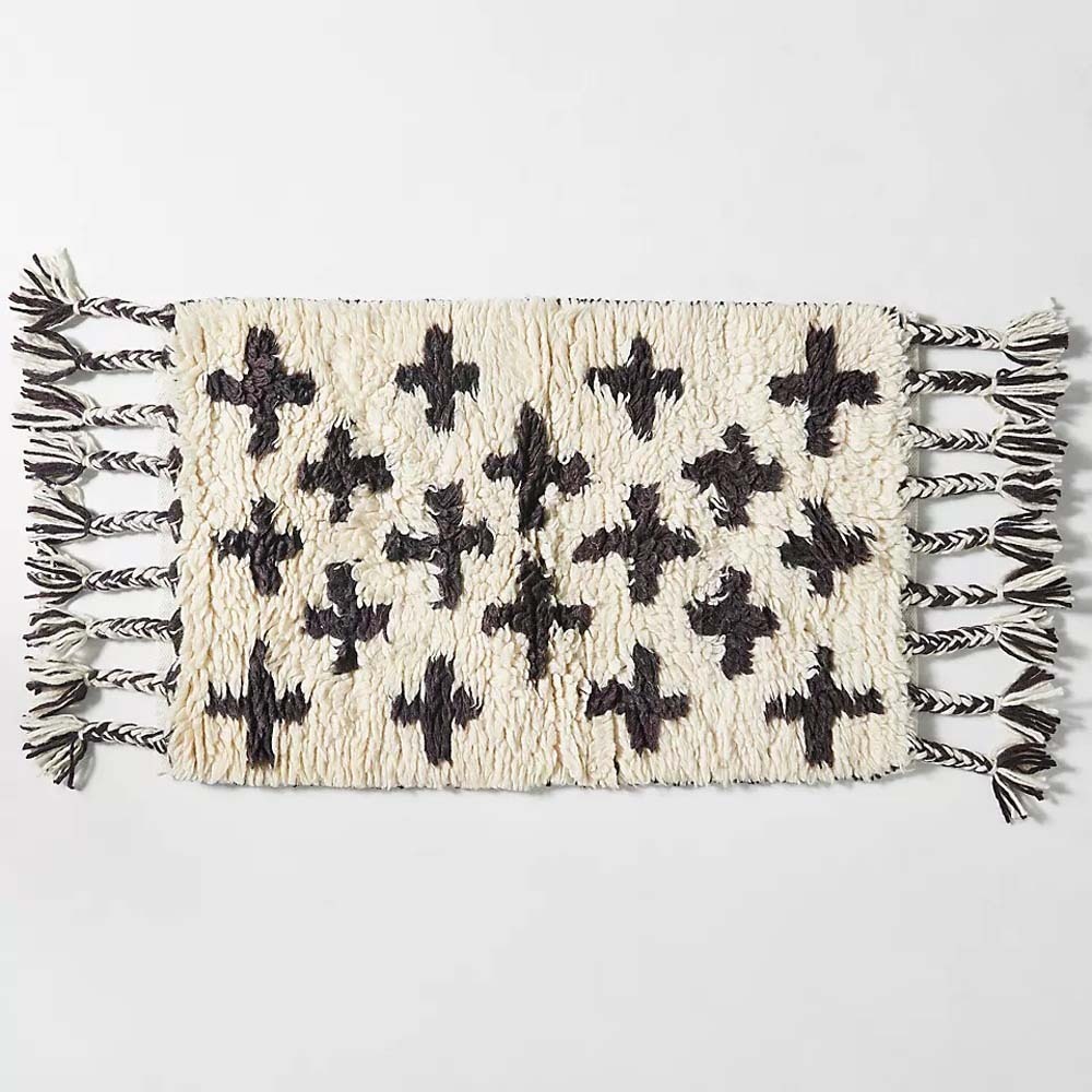 Anthropologie ラグ・カーペット Anthropologie◆アンソロポロジー Cross ラグ 61×91.5cm(2'x3')(5)