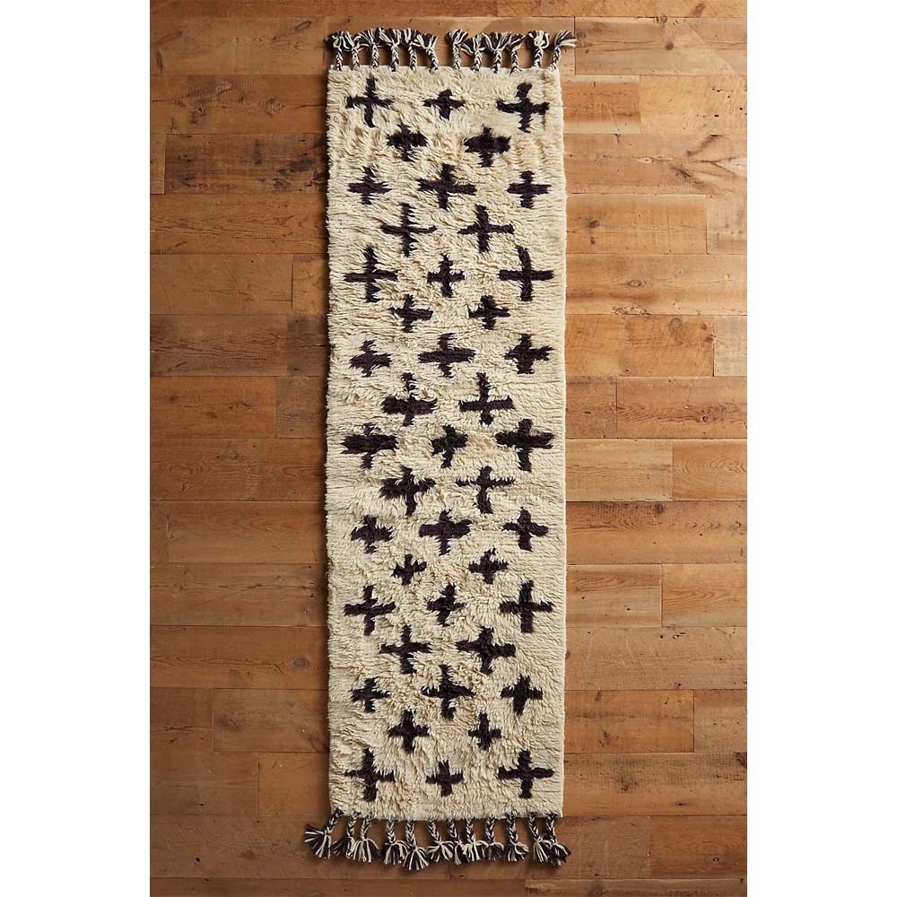 Anthropologie ラグ・カーペット Anthropologie◆アンソロポロジー Cross ラグ 61×91.5cm(2'x3')(6)