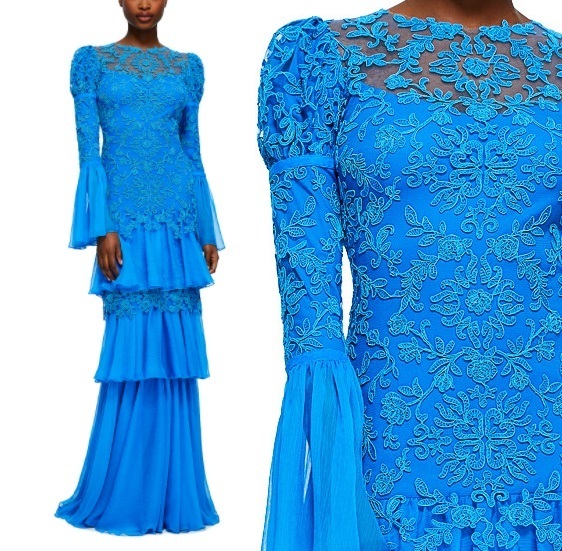 ☆TADASHI SHOJI フローラルボールガウンマキシワンピース☆