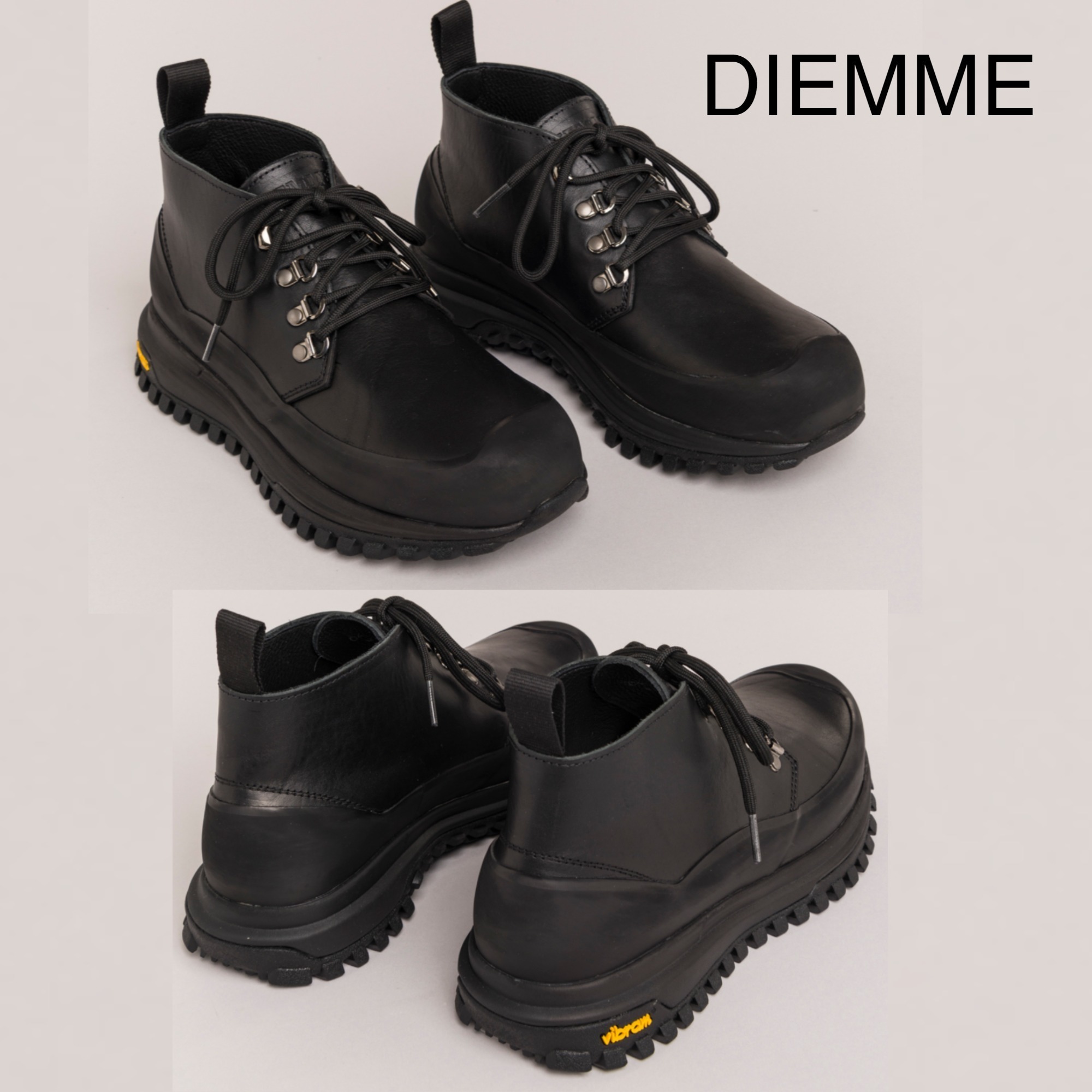 希少 黒入荷! DIEMME★Asiago ヴィブラムソール レザー ブーツ ブーツ 希少 黒入荷! DIEMME★Asiago ヴィブラムソール レザー ブーツ ブーツ