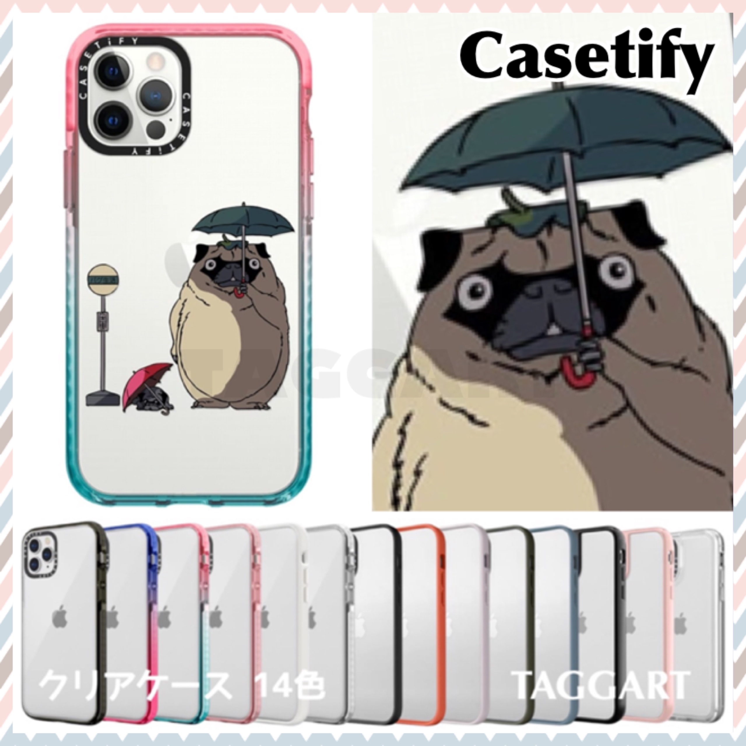 新作【Casetify】iPhoneケース トトロパグ/クリア iPhone・スマホケース 新作【Casetify】iPhoneケース トトロパグ/クリア iPhone・スマホケース