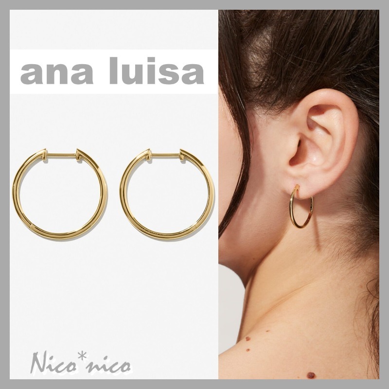 【ana luisa】LO MEDIUM ミディアム スリム エンドレス フープ
