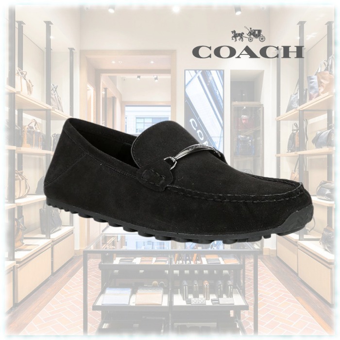 最旬ダウン Coach 新作セール! (コーチ)スエード ローファー スリッポン ドレスシューズ・革靴・ビジネスシューズ 最旬ダウン Coach 新作セール! (コーチ)スエード ローファー スリッポン ドレスシューズ・革靴・ビジネスシューズ