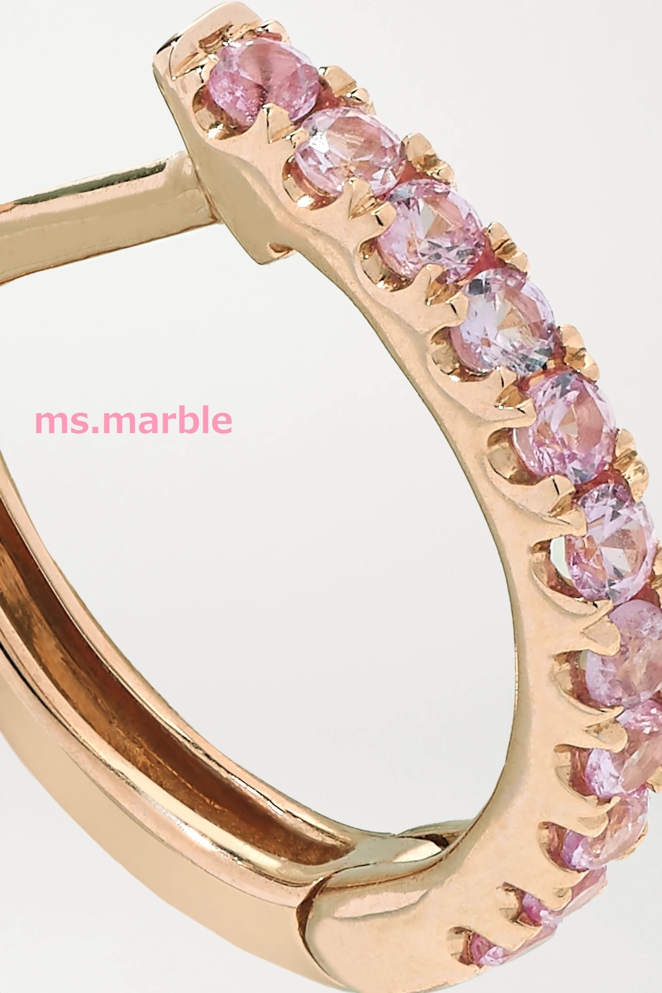 国内発| ANITA KO Sapphire Huggies 18K ローズゴールドピアス 国内発| ANITA KO Sapphire Huggies 18K ローズゴールドピアス