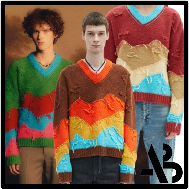 ★関税込★ANDERSSON BELL★MOUNTAIN INTARSIA V-NECK SWEATE.R ★関税込★ANDERSSON BELL★MOUNTAIN INTARSIA V-NECK SWEATE.R