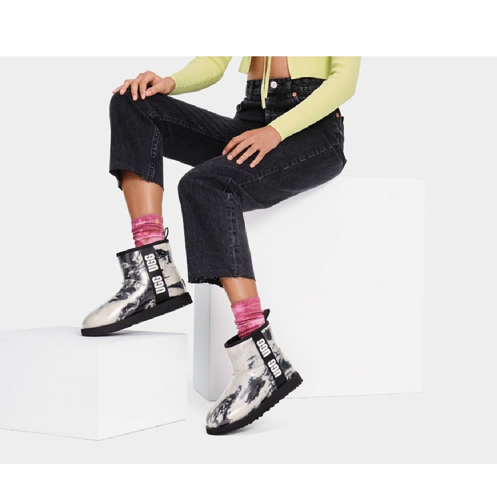 UGG ショートブーツ・ブーティ 【UGG】Classic Clear Mini マーブル 防水ブーツ☆(10)