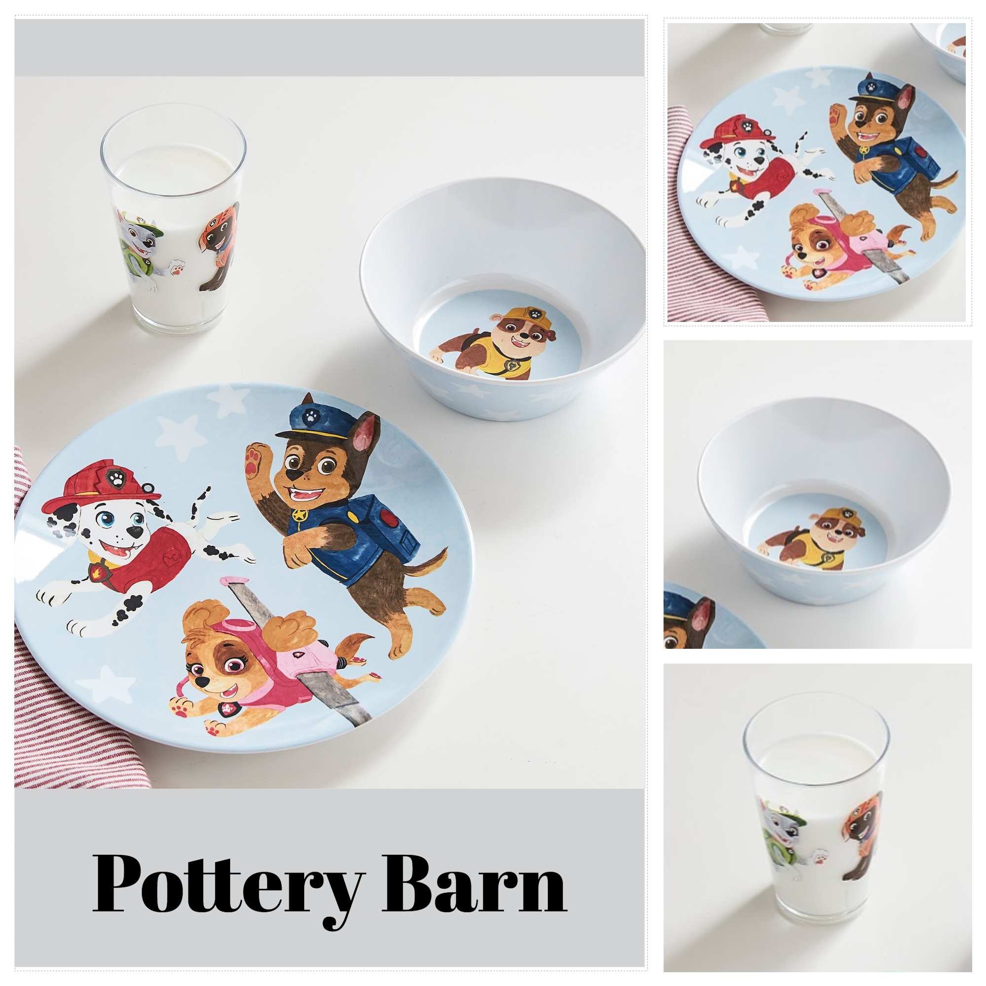 [Pottery Barn]PAW パウパト 食器giftセット お皿/ボウル/コップ