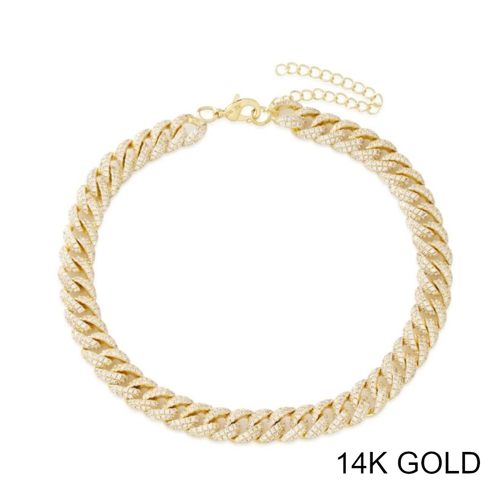 King Ice ☆ 12mm アイスダイヤモンドカット チョーカー * 2色 King Ice ☆ 12mm アイスダイヤモンドカット チョーカー * 2色