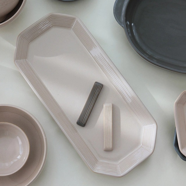 ssueim 食器(皿) 韓国人気【用い Ssueim】Terre GrayBeige 2人用 食器セット14P(4)