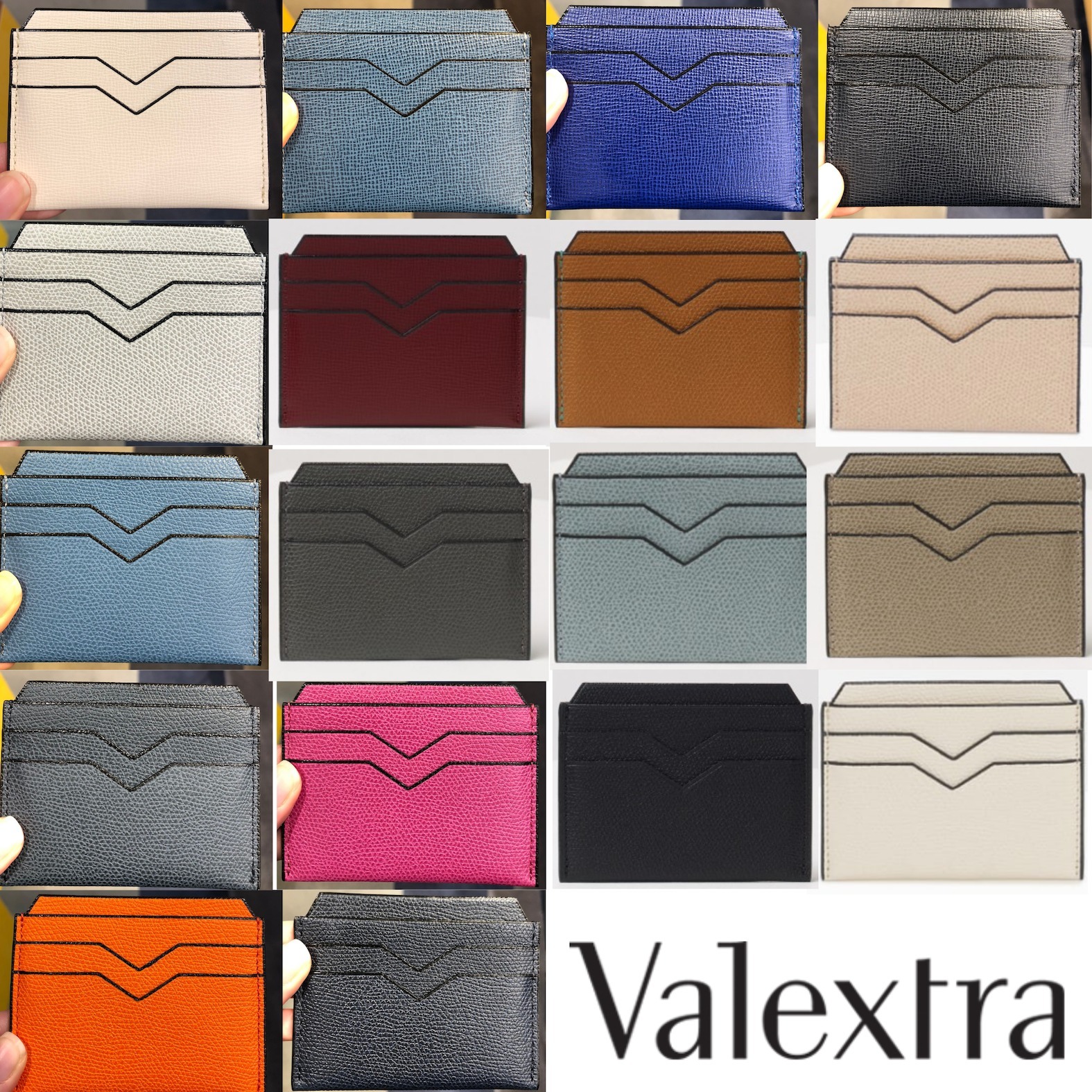 セレブ御用達 Valextra【入手困難】CREDIT HOLDER 6+2CC 全色 セレブ御用達【Valextra】クレジット/カードホルダー 6CC 全色