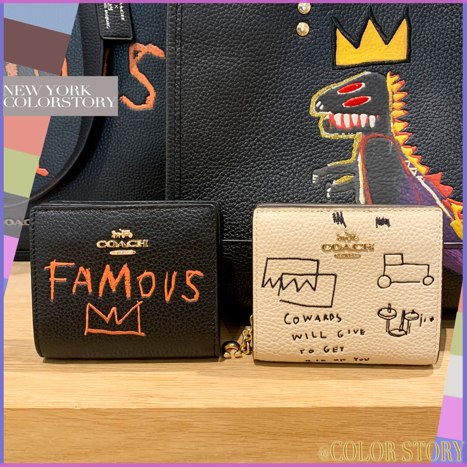 【COACH x バスキア】●限定コラボ●アート作品●コンパクト財布 COACH x バスキア】○限定コラボ○アート作品○コンパクト財布
