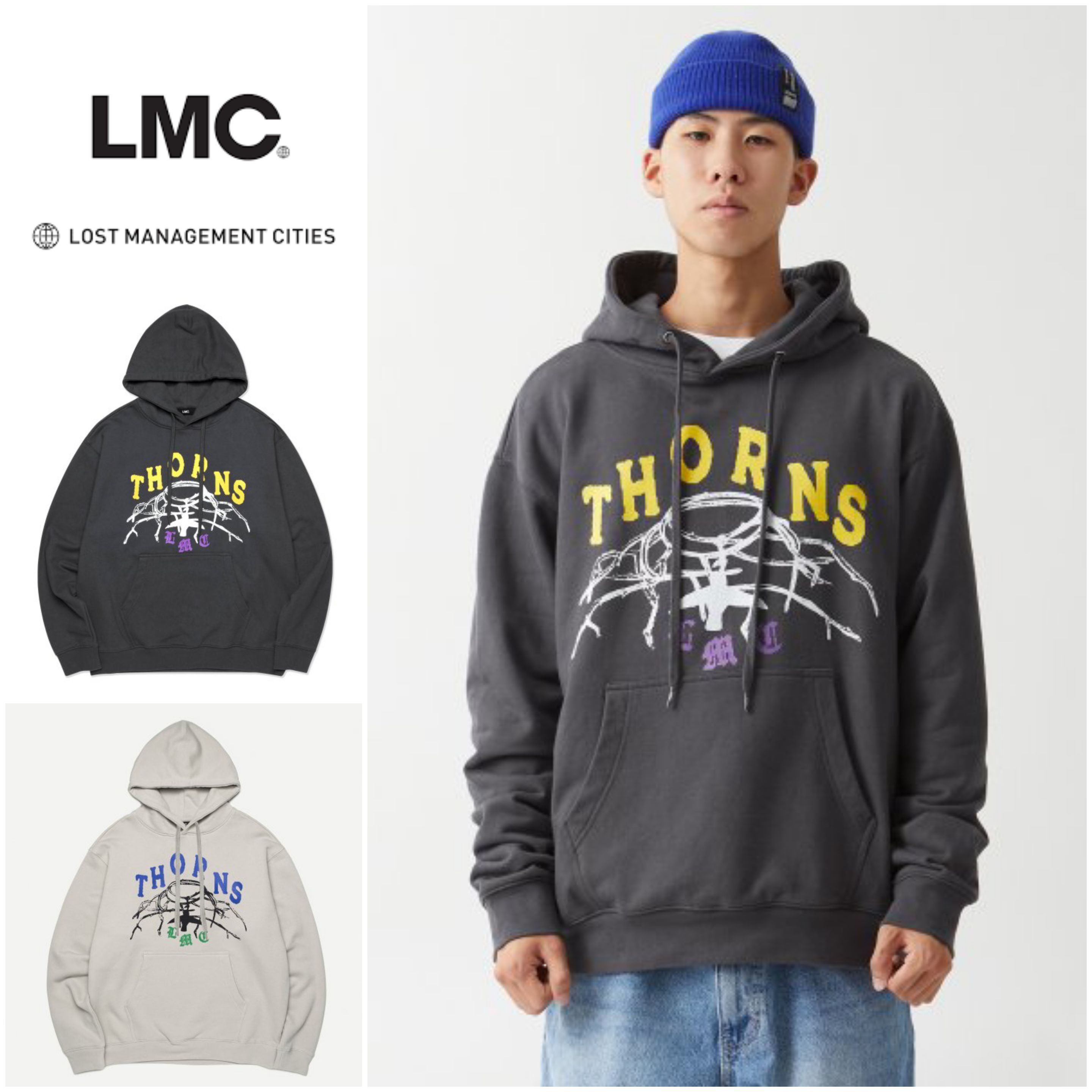 さらに100円引き◆LMC THORNS TEASEL HOODIE フ―ディー