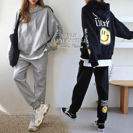 Dresses Casual Style Sweat Long Sleeves Long Co-ord Logo Dresses