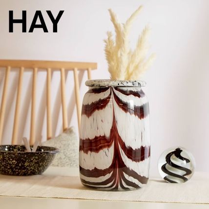 HAY 花瓶・植木鉢 国内発| HAY  Splash フラワーベース ラージ Coffee&White