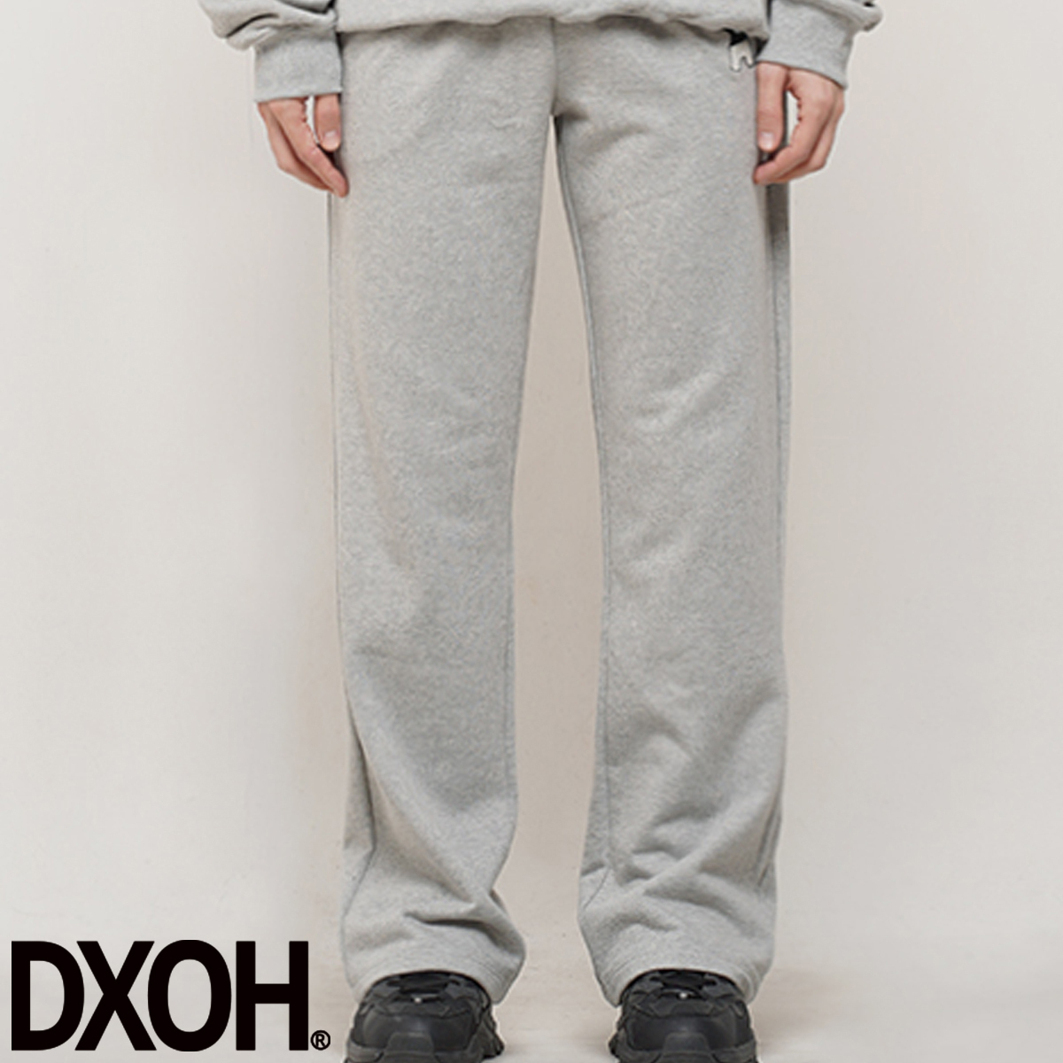 ★DXOH★BEAR EMBROIDER PANTS [GREY]★正規品/韓国直送料込