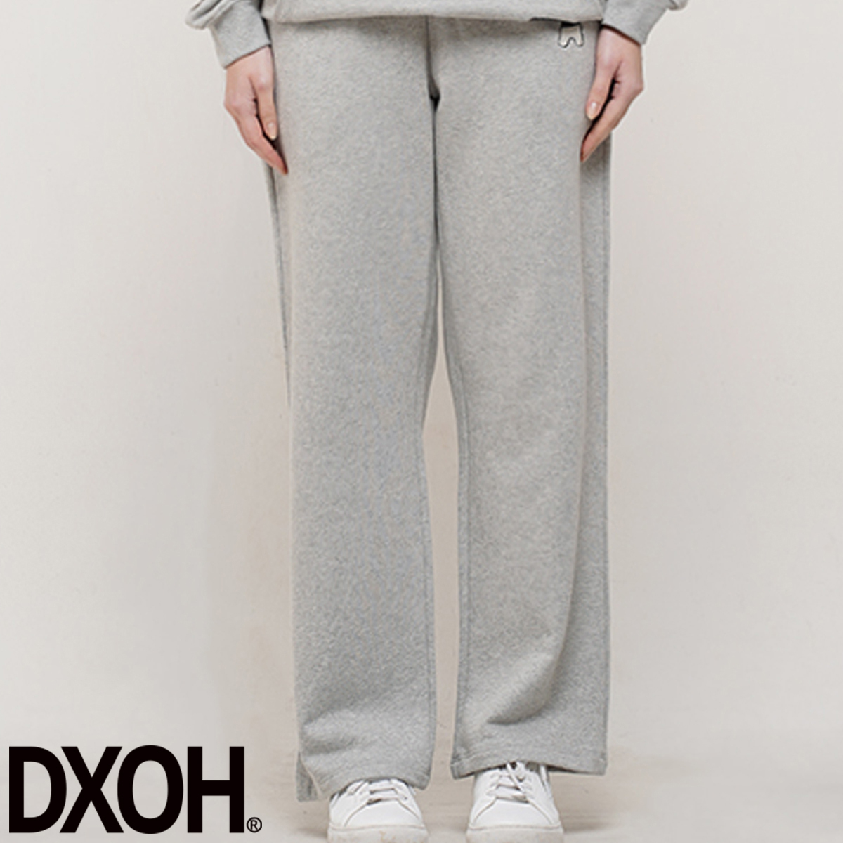 ★DXOH★BEAR EMBROIDER PANTS [GREY]★正規品/韓国直送料込