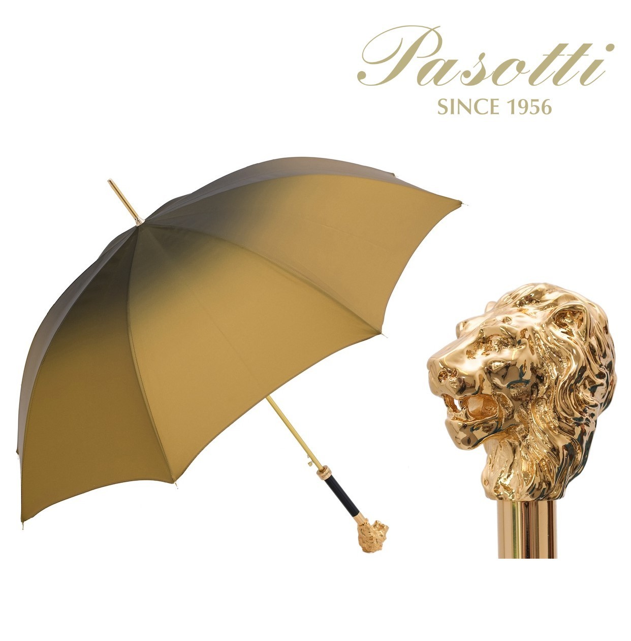国内発| Pasotti Iconic Golden Lion アンブレラ 長傘