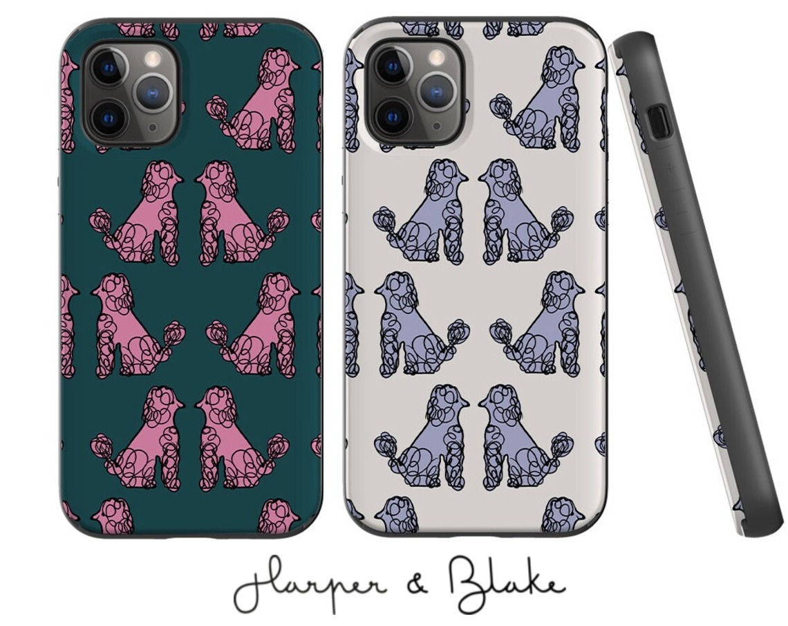 送関込【Harper & Blake】カード収納ミラー付スマホケース /プー