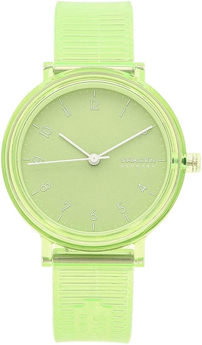 SKAGEN 腕時計 36mm グリーン ポリウレタン