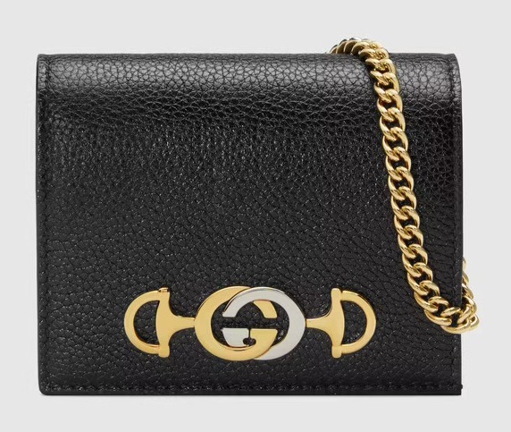 【国内発送★】GUCCI ズゥミ チェーン付き カードケース 4色