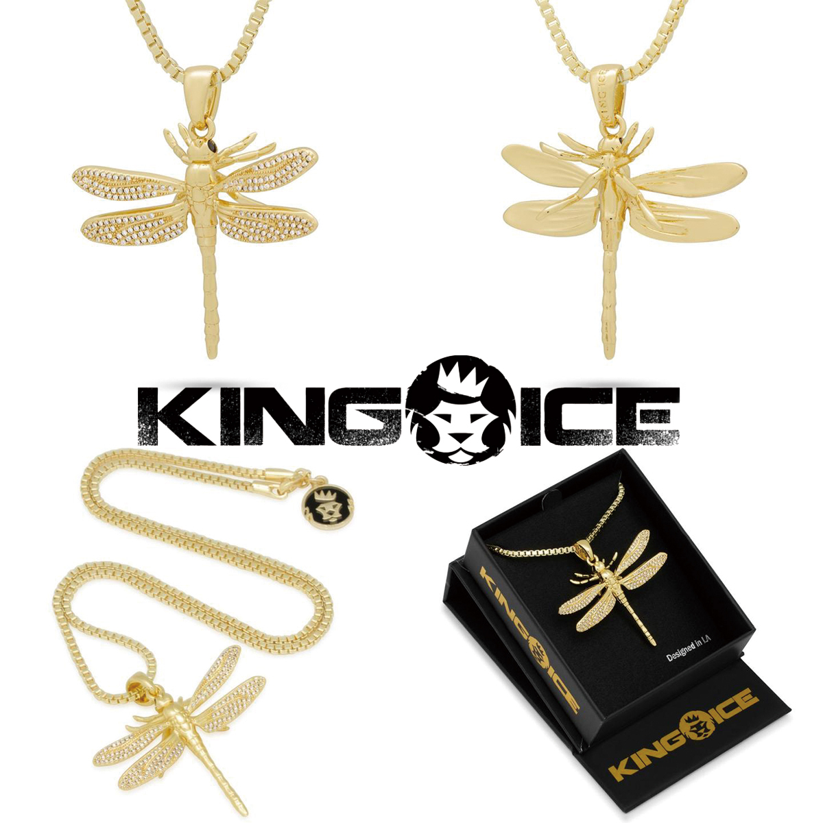 KING ICE キングアイス DRAGONFLY NECKLACE ネックレス