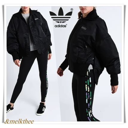 adidas originals RIB BOMBER ロゴ入りブルゾン☆ adidas originals RIB BOMBER ロゴ入りブルゾン☆