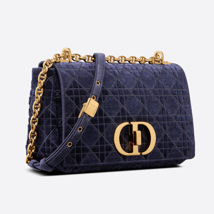 Dior ショルダーバッグ・ポシェット DIOR★DIOR CARO ミディアムバッグ ベルベット★すぐ届く!(2)