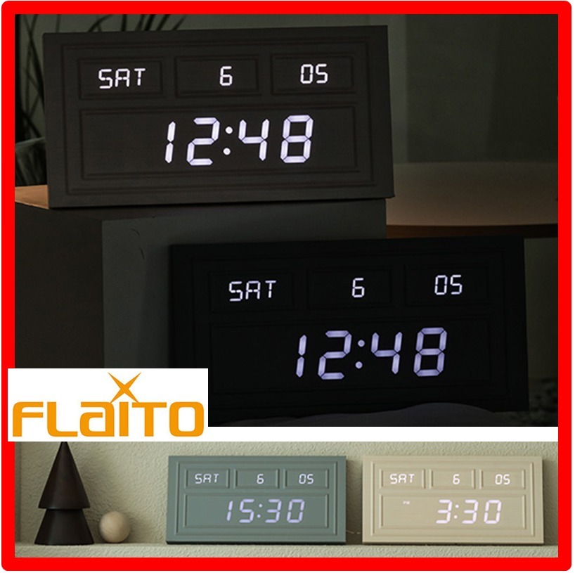 ☆人気☆【FLAITO】☆ウェインコースティングLED壁掛け時.計38cm