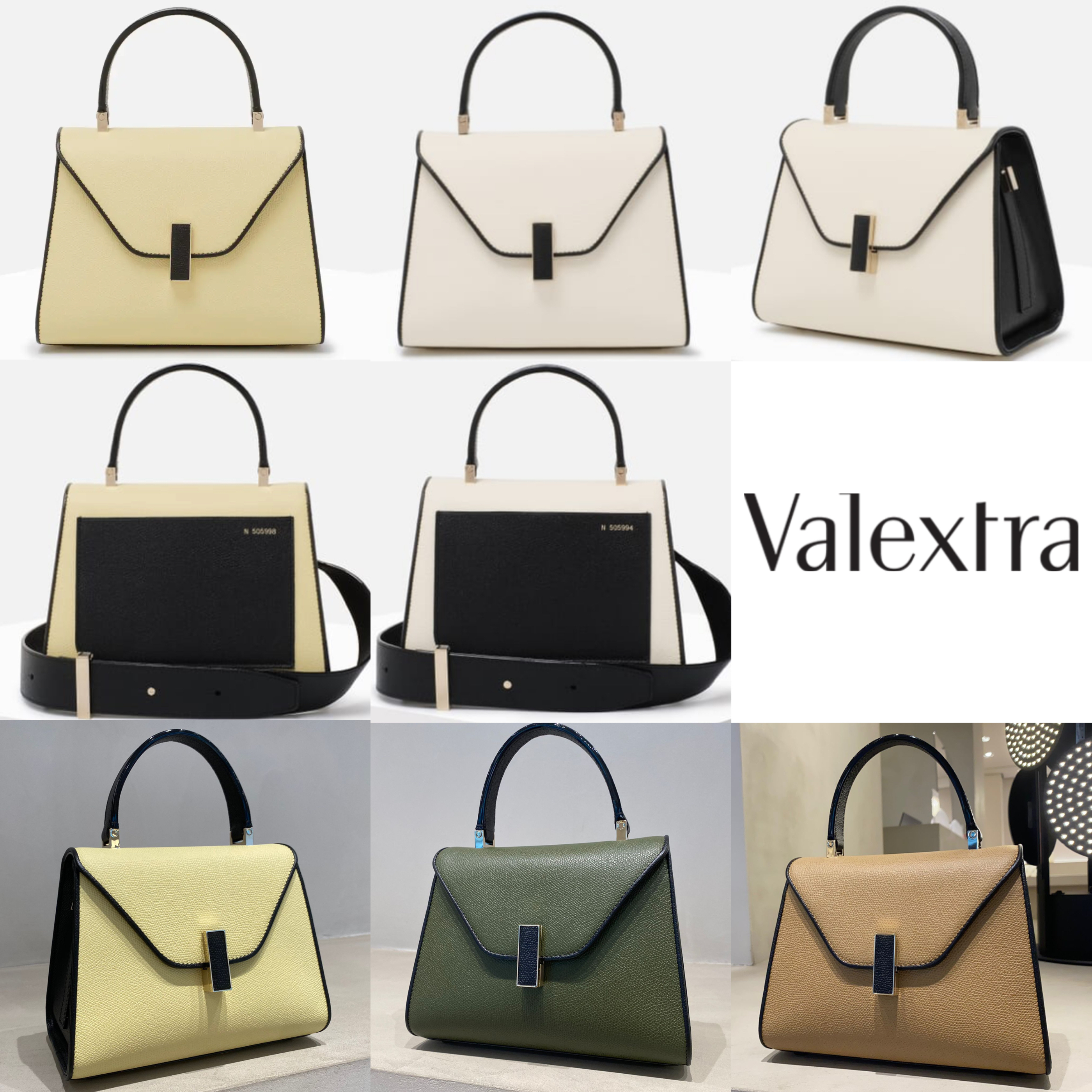 セレブ御用達 Valextra【入手困難】バイカラー ISIDE ミニ 全色
