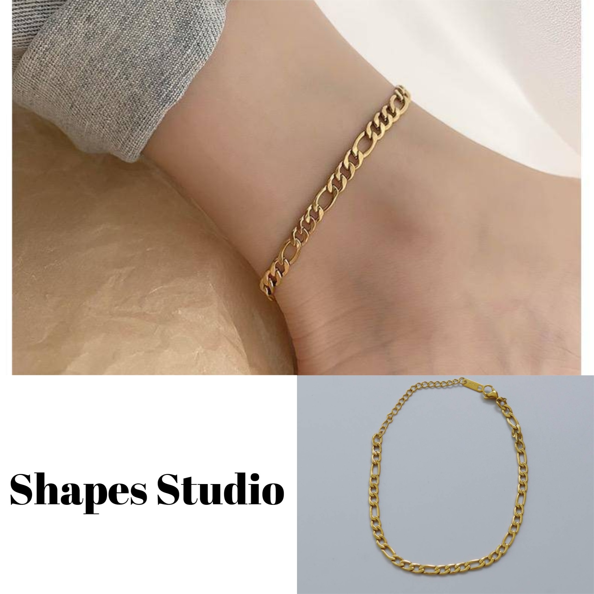 【Shapes Studio】国内発送 FIGARO CHAINアンクレット