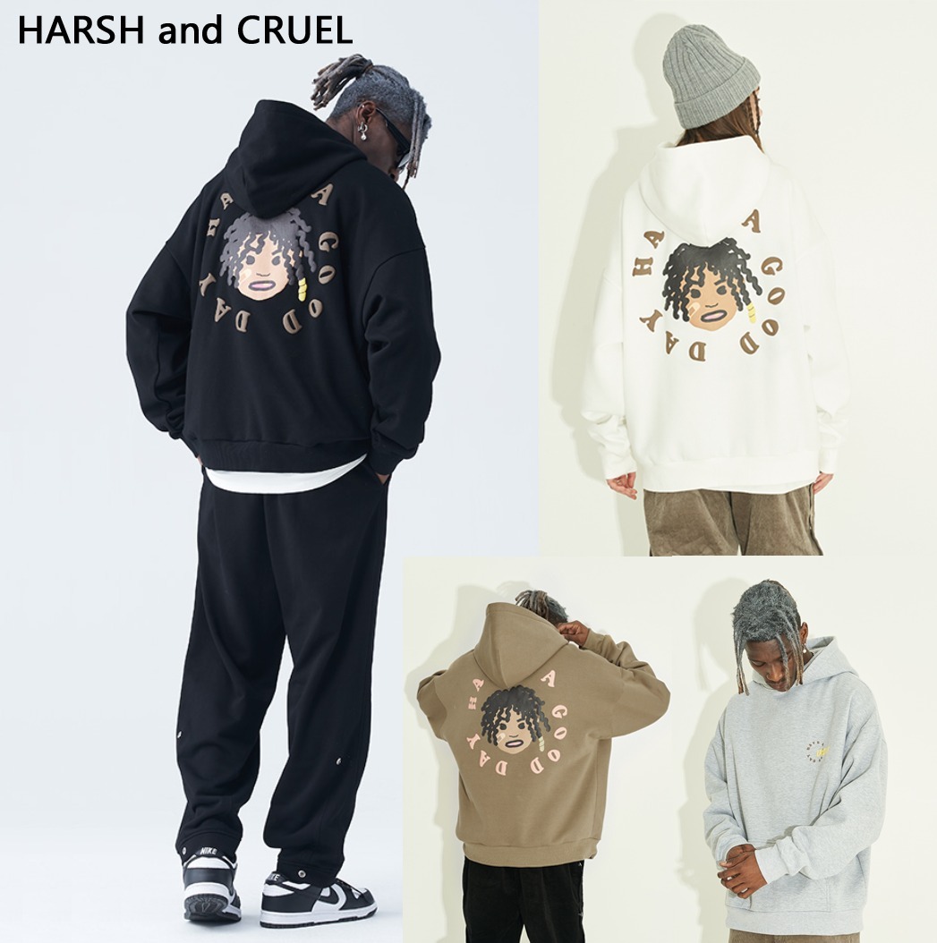 送料関税込み[HARSH and CRUEL]パーカー・フーデイ★男女兼用★