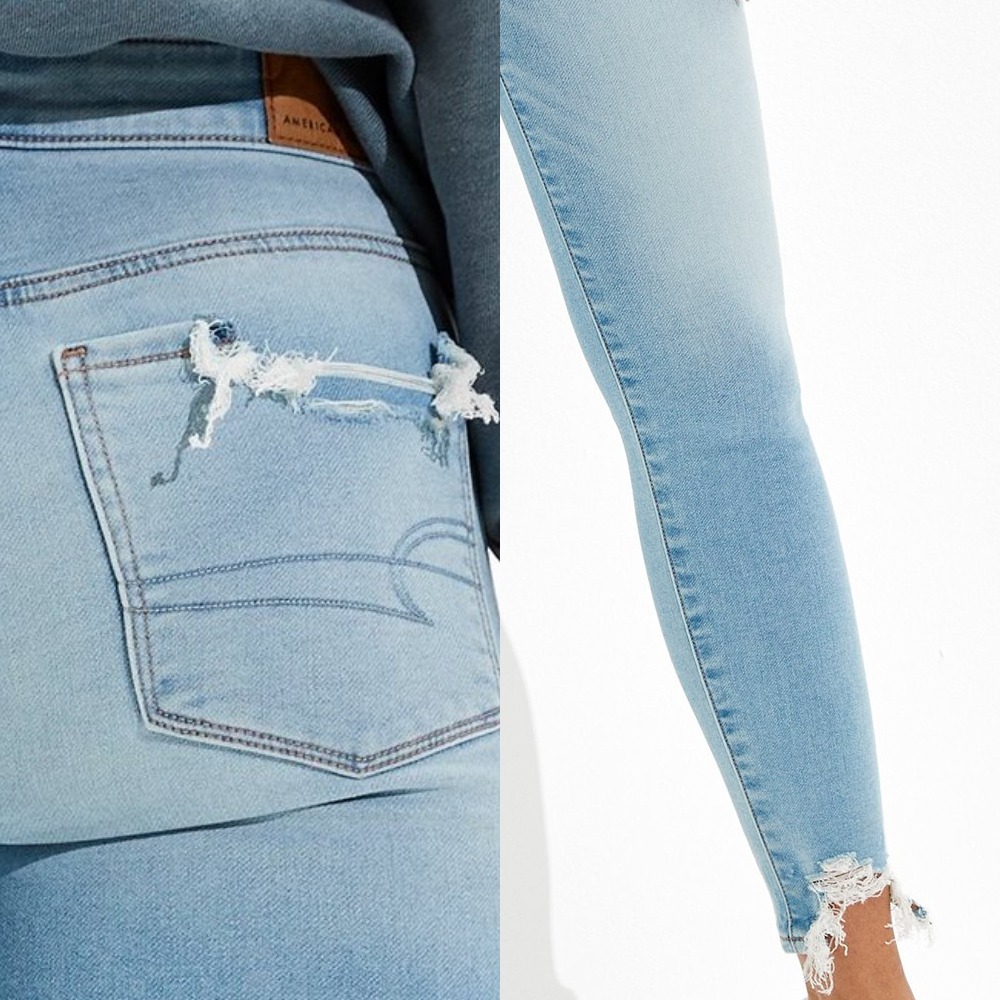 American Eagle Outfitters デニム・ジーパン 送料無料■American Eagle アメリカンイーグル ダメージスキニー(4)