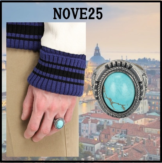 日本未入荷【関税込み】Nove25 ターコイズ シルバーリング